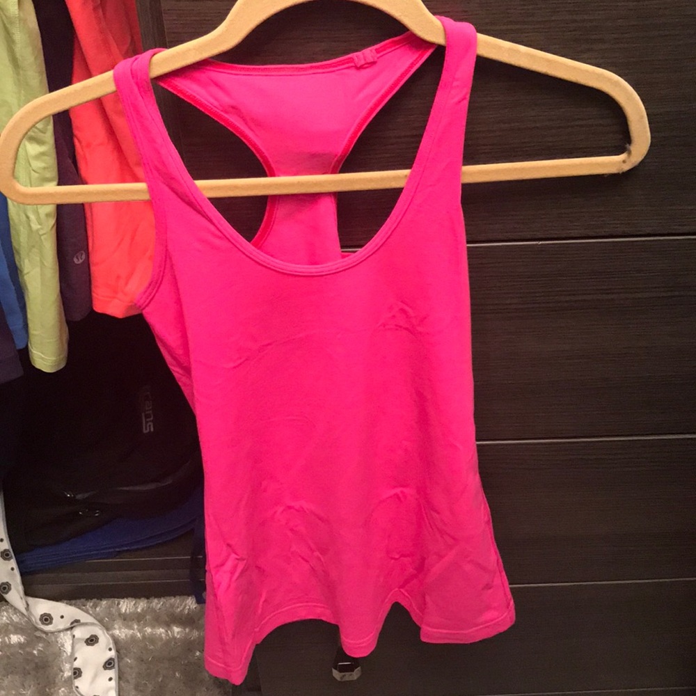 Pink lululemon tank